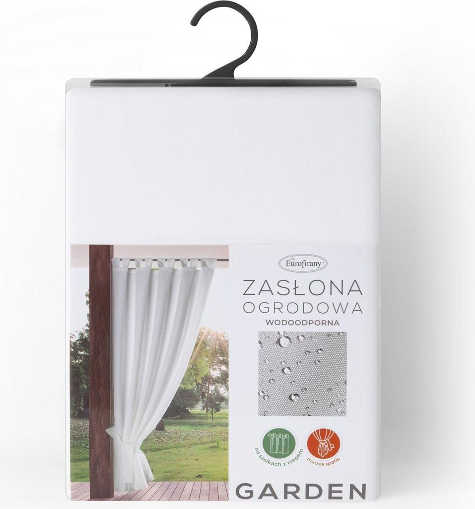 Eurofirany Rideau de jardin Passants Imperméable blanc 220 Image du produit 