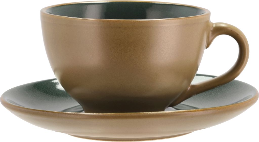 Bitz Tasse mit Untertasse wood/forest 0,24 l