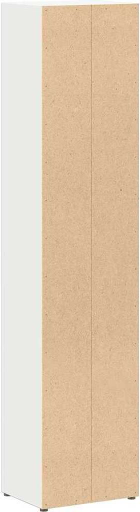 vidaXL CD-Regale 2 Stk. Weiß 21x16x93,5 cm Holzwerkstoff Produktbild 4
