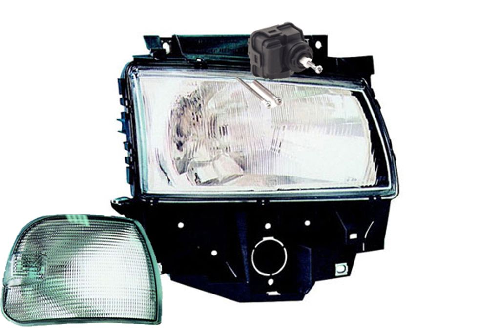 Johns, Scheinwerfer passend für VW Transporter T4 01/96-04/2003 H4 Rechts + LWR Blinker 1H0941295E 1H0941295C 4A0941295 7D1941010E 7D1941010H 7019...