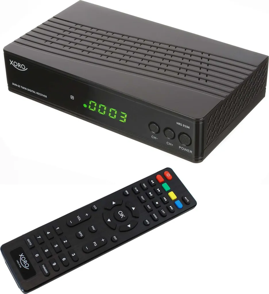 Xoro HRS 9194 Récepteur Full HD 1080p avec Format 16:9 et Tuner DVB-S2