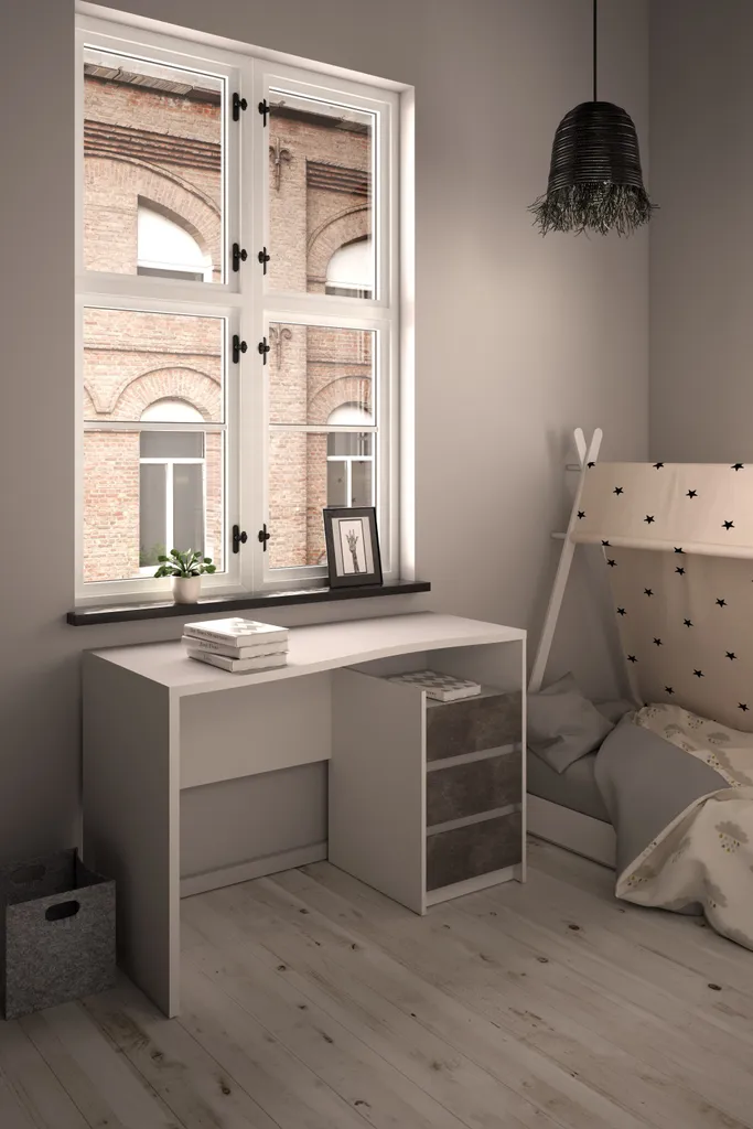 Bureau d'angle Prima Idéal pour Télétravail : Chêne avec Rangements - 7