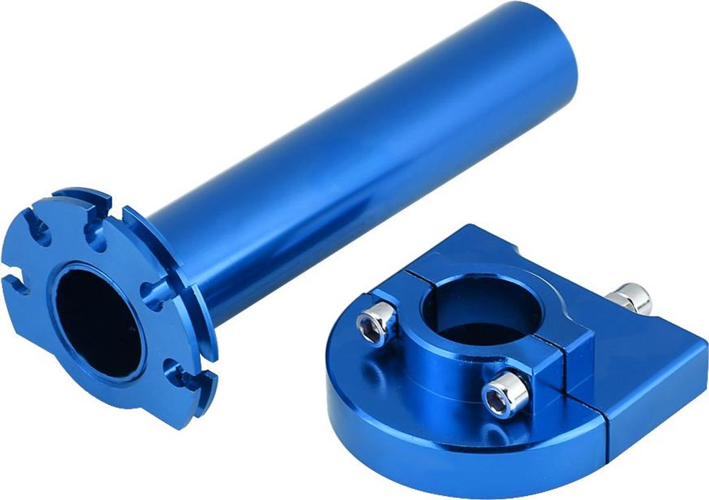 7/8" 22mm Lenker Gasdrehgriffe Beschleuniger für Motorrad Roller Dirt Bike Blau