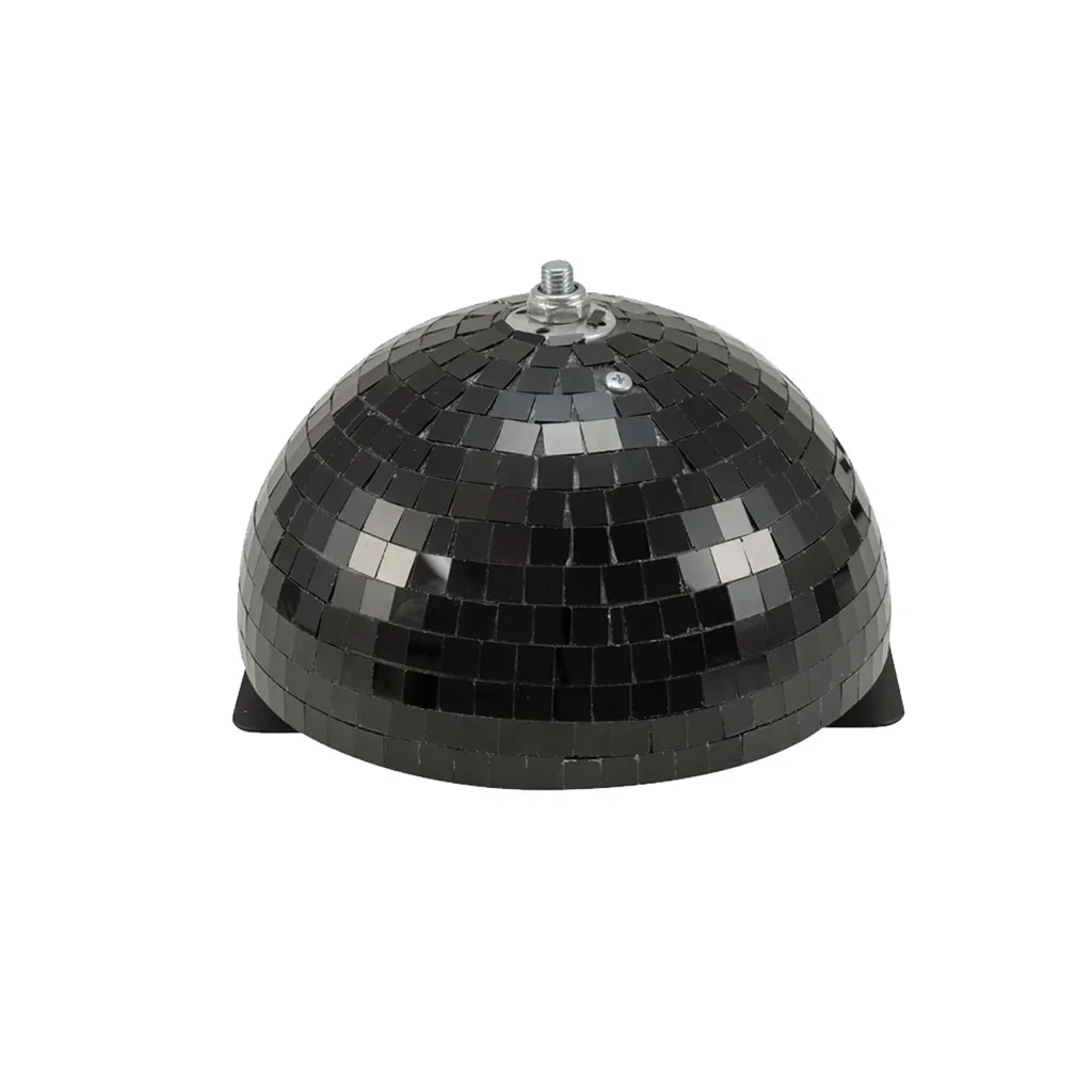 Demi-boule à facettes noire 20cm motorisée Eurolite rotative 50101954