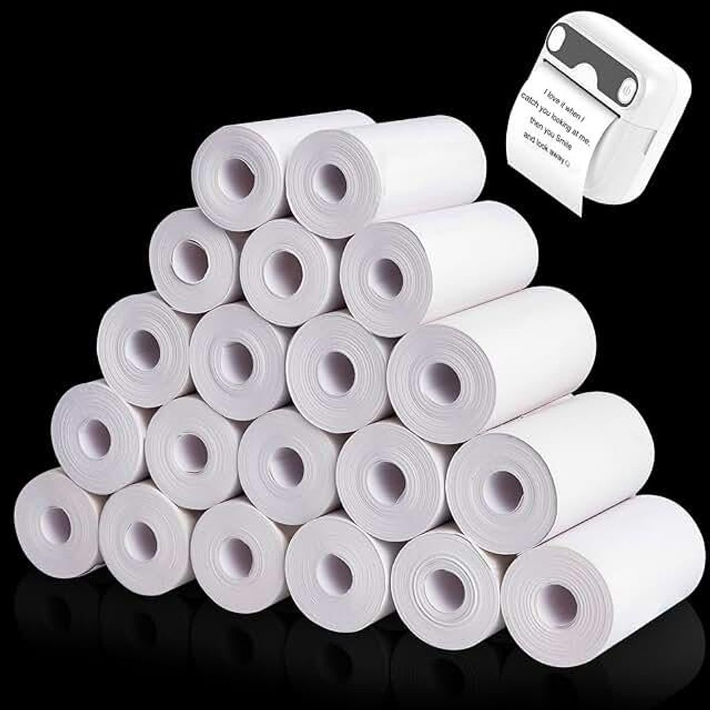 Thermopapier für Kinderkamera 20 Rollen Nachfülldruckpapier Thermodrucker Papier 57 x 25 mm Thermorollen Nachfülldruckpapier für Kinder?Drucker...
