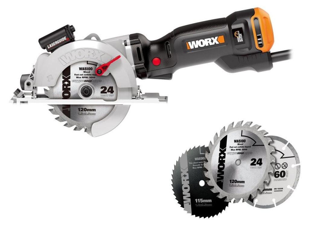WORX Worx WX437 800 W 120 mm circular saw. Image du produit 