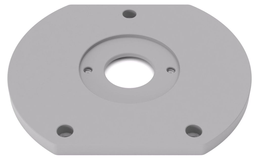 PRIWAS Grundplatte/Adapterplatte für Kopierhülsen passend für Bosch AdvancedTrimRouter 18V-8 Taucheinheit | Gleitplatte passend für Bosch Oberf...