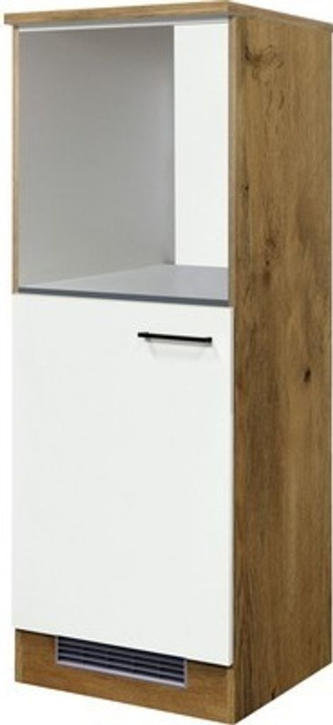 Flex Well Backofen/Kühlumbauschrank für 88er Einbaukühlschrank Vintea BxTxH 60 x 60 x 169 cm magnolienweiss matt zerlegt
