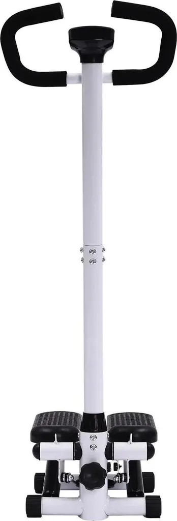 Mini Stepper Réglable avec Bandes Élastiques - Support 150 kg Acier Noir