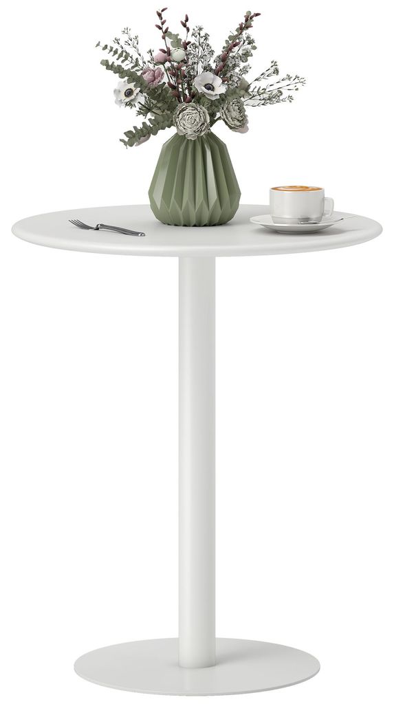HOMCOM Eettafel, runderhouten keukentafel voor 2 personen, Productafbeelding 