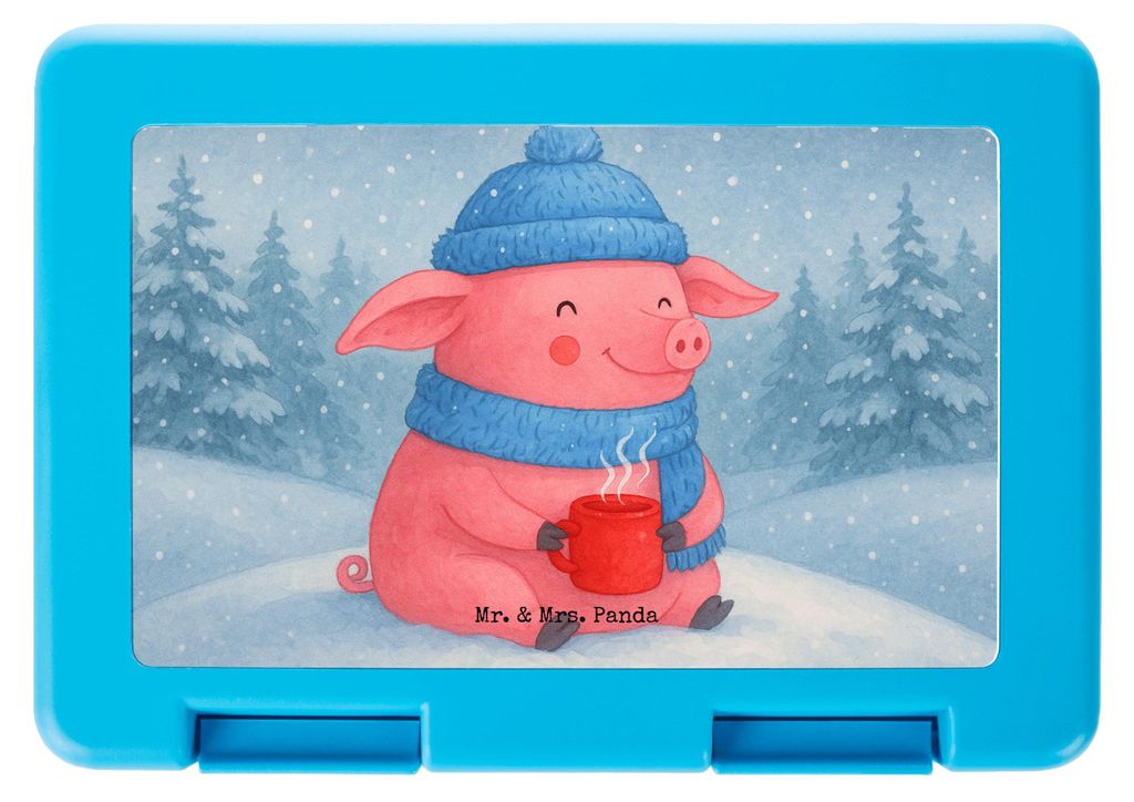 Mr. & Mrs. Panda Lunchbox Schwein Glühwein Design - Weiß - Geschenk, Bentobox, Weihnachten, Bento Box, Essensbehälter, Snackbox, Weihnachtsmarkt...