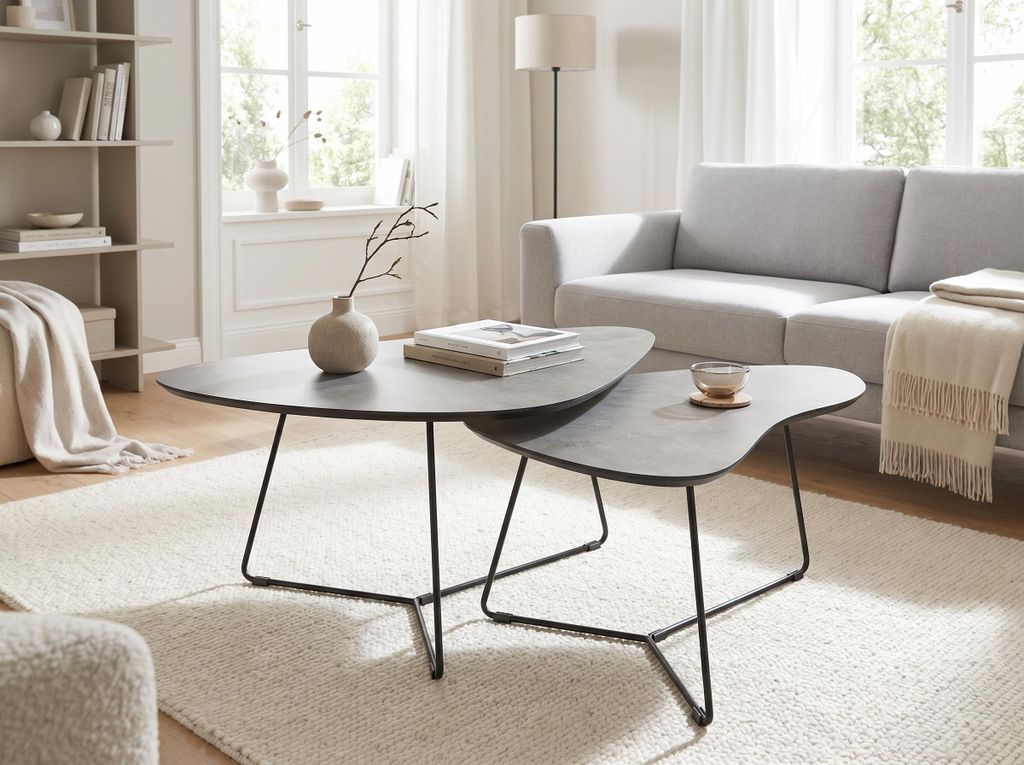 Hela Tische, Couchtisch Pisa, Nierenform