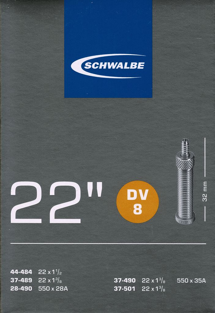 Schwalbe DV 8 22 Zoll Schlauch Dunlop Ventil Produktbild 