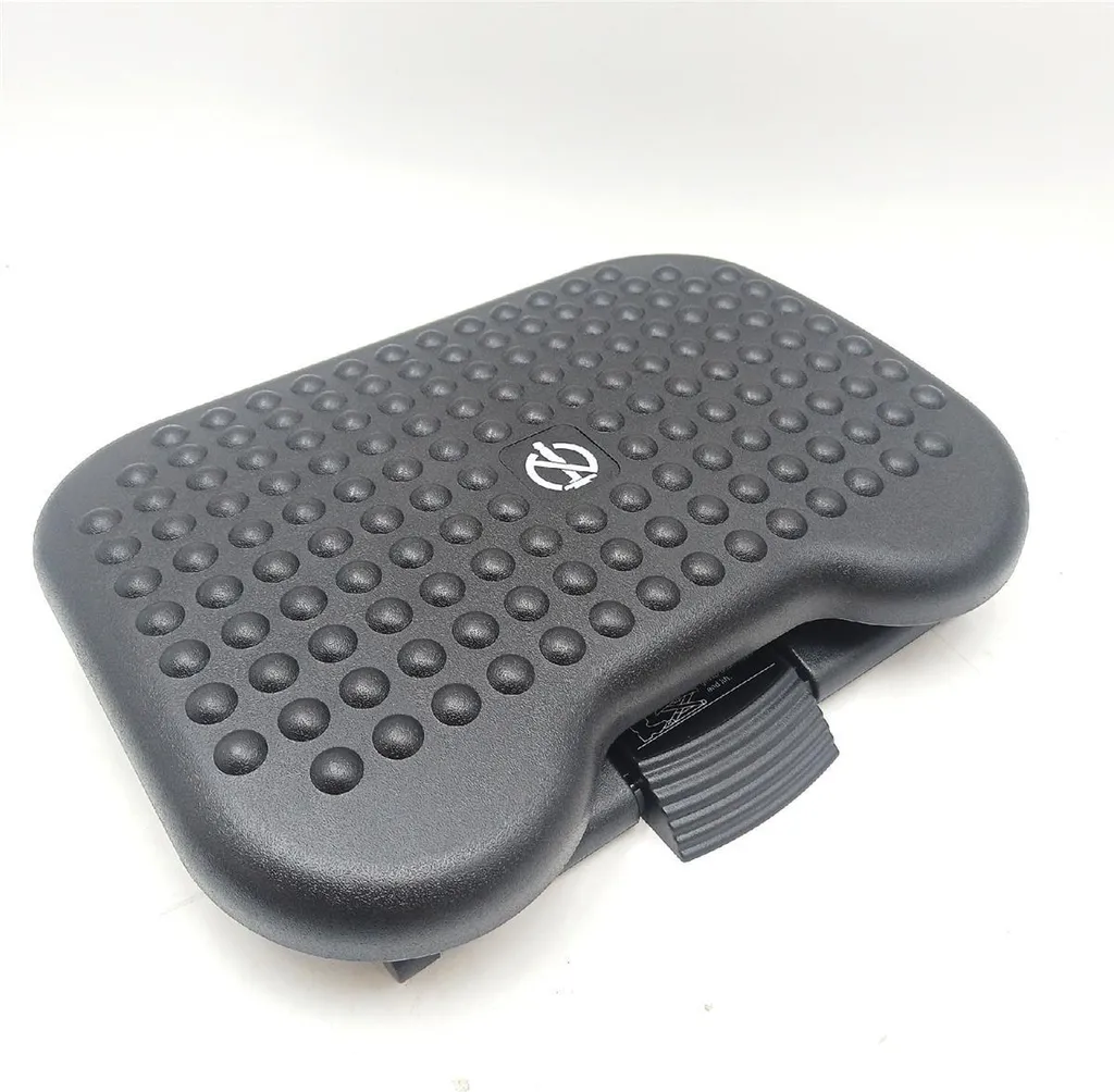 Repose-pieds ergonomique réglable en hauteur coloris gris pour bureau