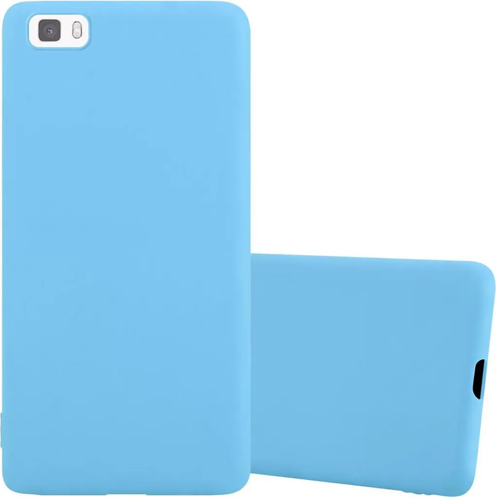 Cadorabo custodia per Huawei P8 LITE 2015 custodia protettiva in blu custodia del telefono cellulare TPU custodia in silicone copertura
