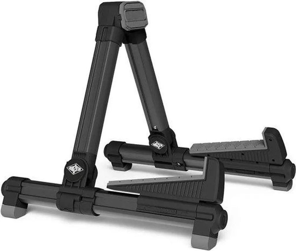 Supports de guitare carrés noirs RGS-200-BK avec housse robuste