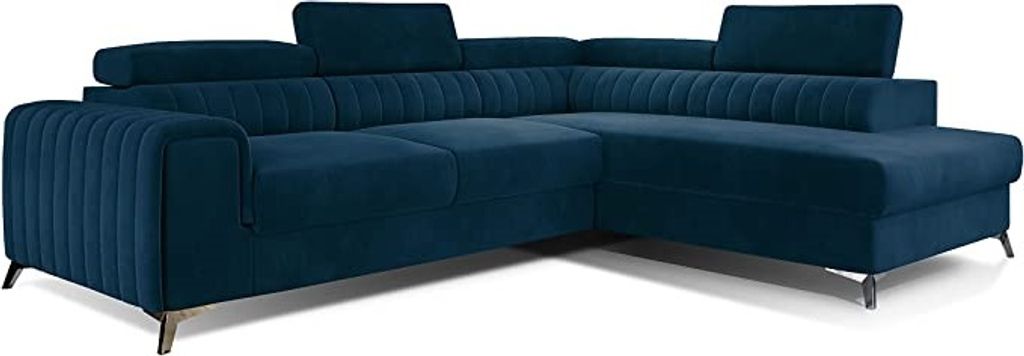 Ecksofa mit Schlaffunktion und Bettkasten, Couch für Wohnzimmer, Schlafsofa Sofagarnitur Sofa Eckcouch L-Form Wohnlandschaft mit Bettfunktion Oliv...