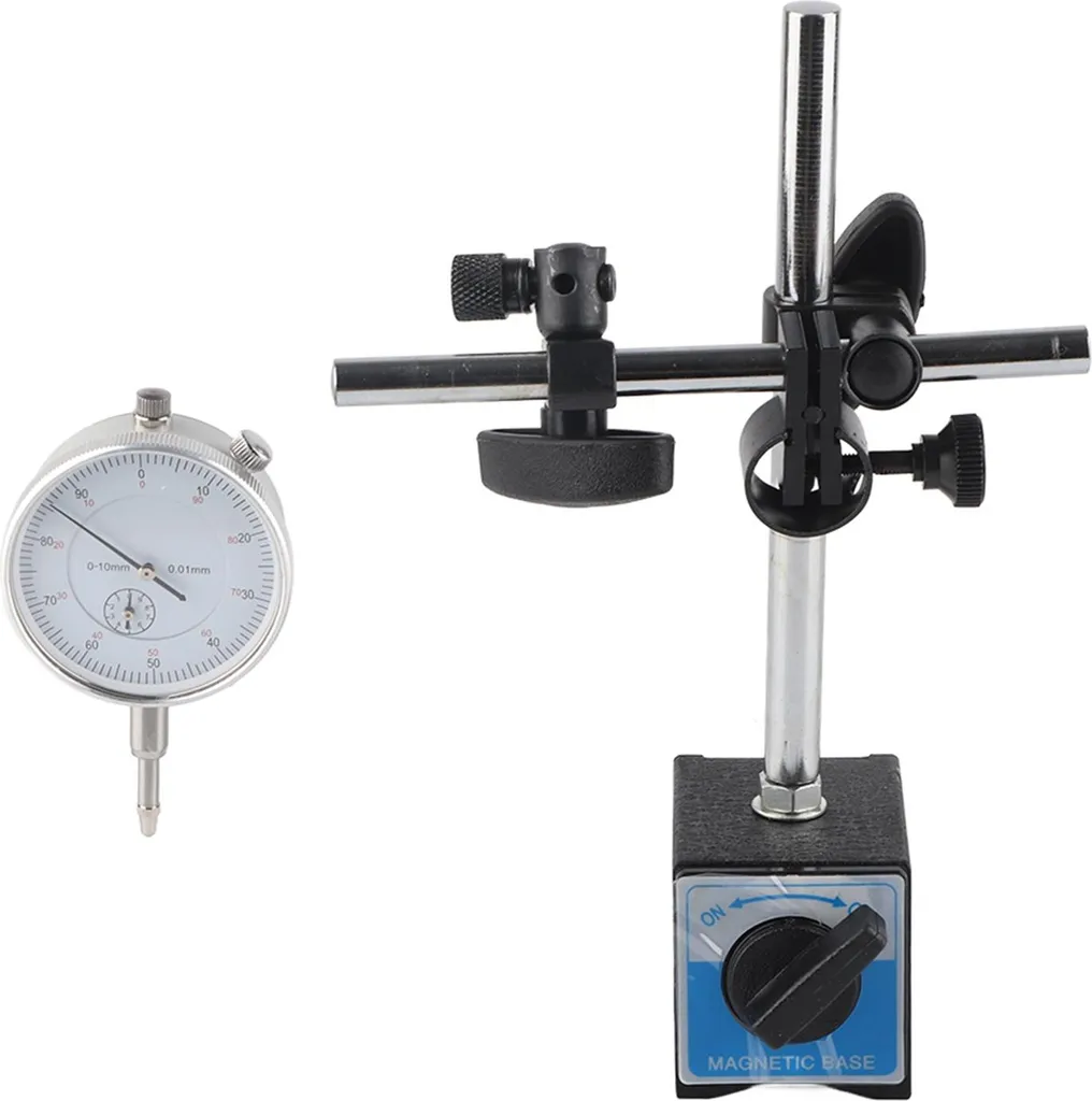 Comparateur de précision 0,01 mm avec base magnétique de haute stabilité