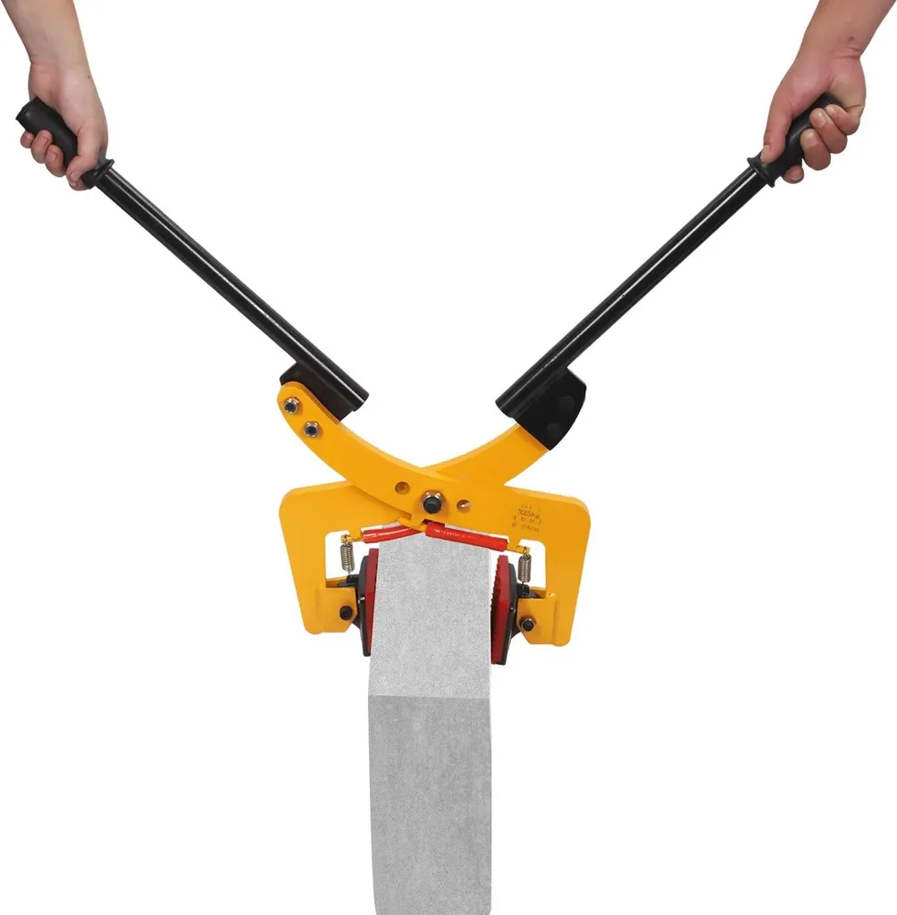 Morsa Sollevamento Pietre e Cordoli 350kg - Apertura 30-51cm Gialla