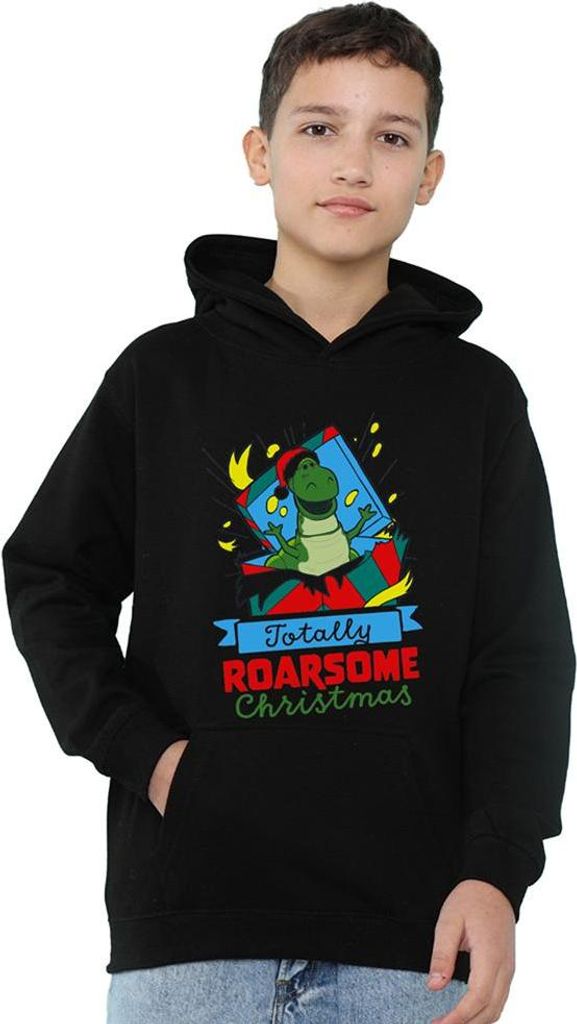 Toy Story - "Roarsome" Kapuzenpullover für Kinder, meliert, weihnachtliches Design TV22989 (116) (Schwarz)