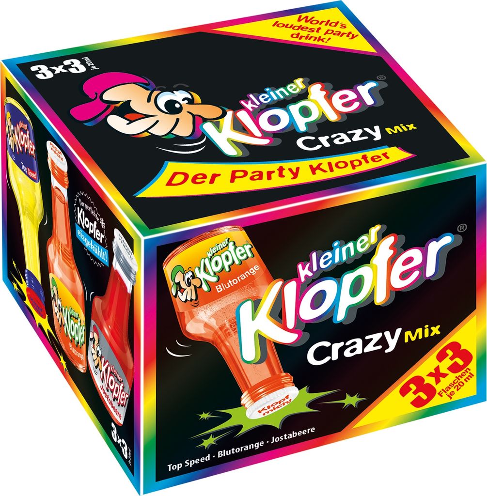 Kleiner Klopfer "Crazy Mix" Liköre // 9x20ml 15-16% Produktbild 