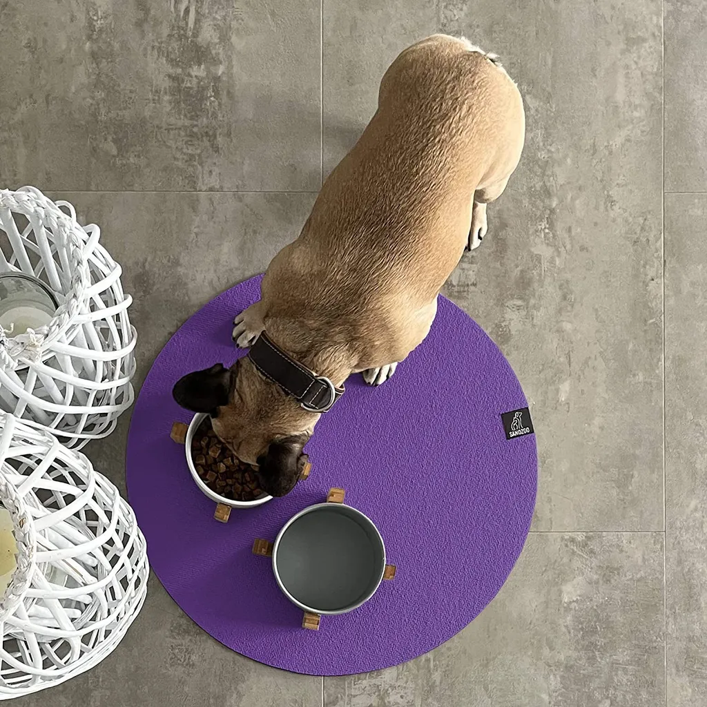 SanoZoo Sottociotola Lavabile Viola 80cm Oeko-Tex | Stop Schizzi Pet