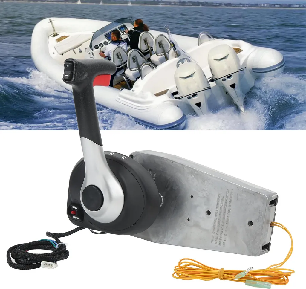 Commande d'Étrangleur Manuelle pour Bateau et Moteur Hors-Bord Universel