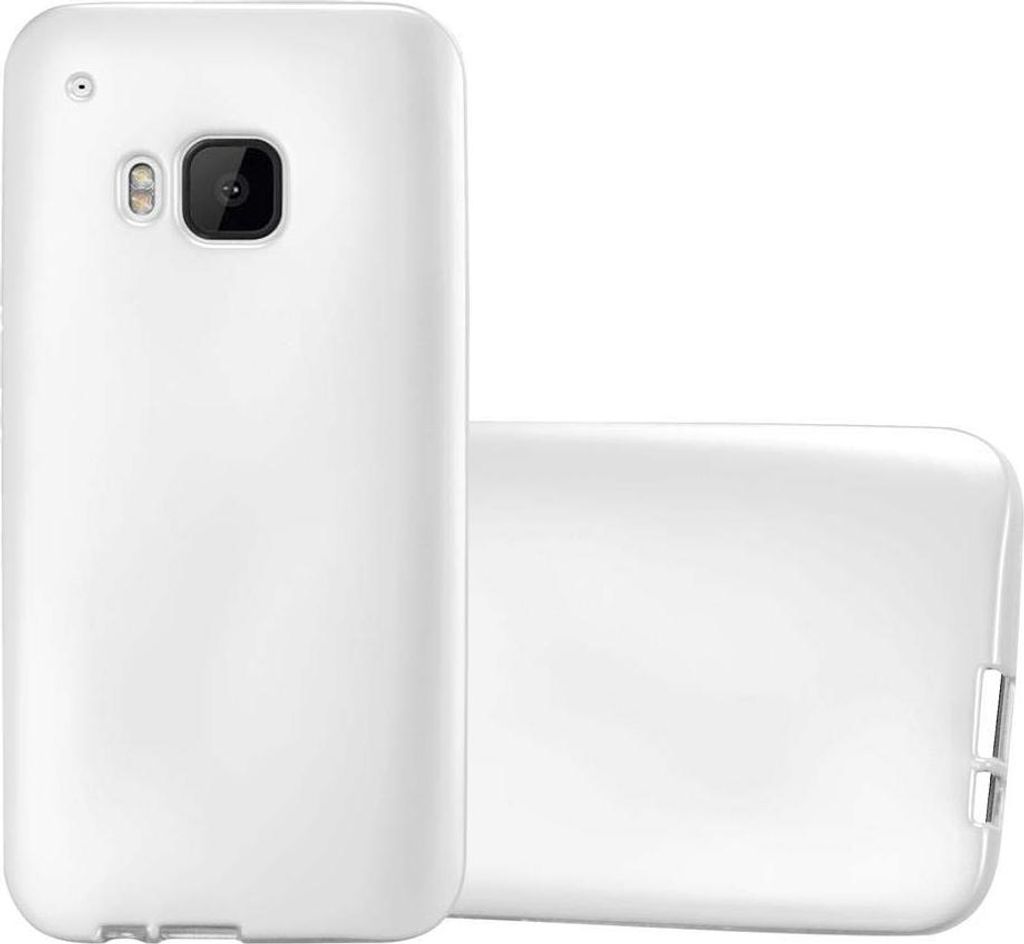Cadorabo Schutzhülle für HTC ONE M9 Hülle in Silber Handyhülle TPU Silikon Etui Cover Case