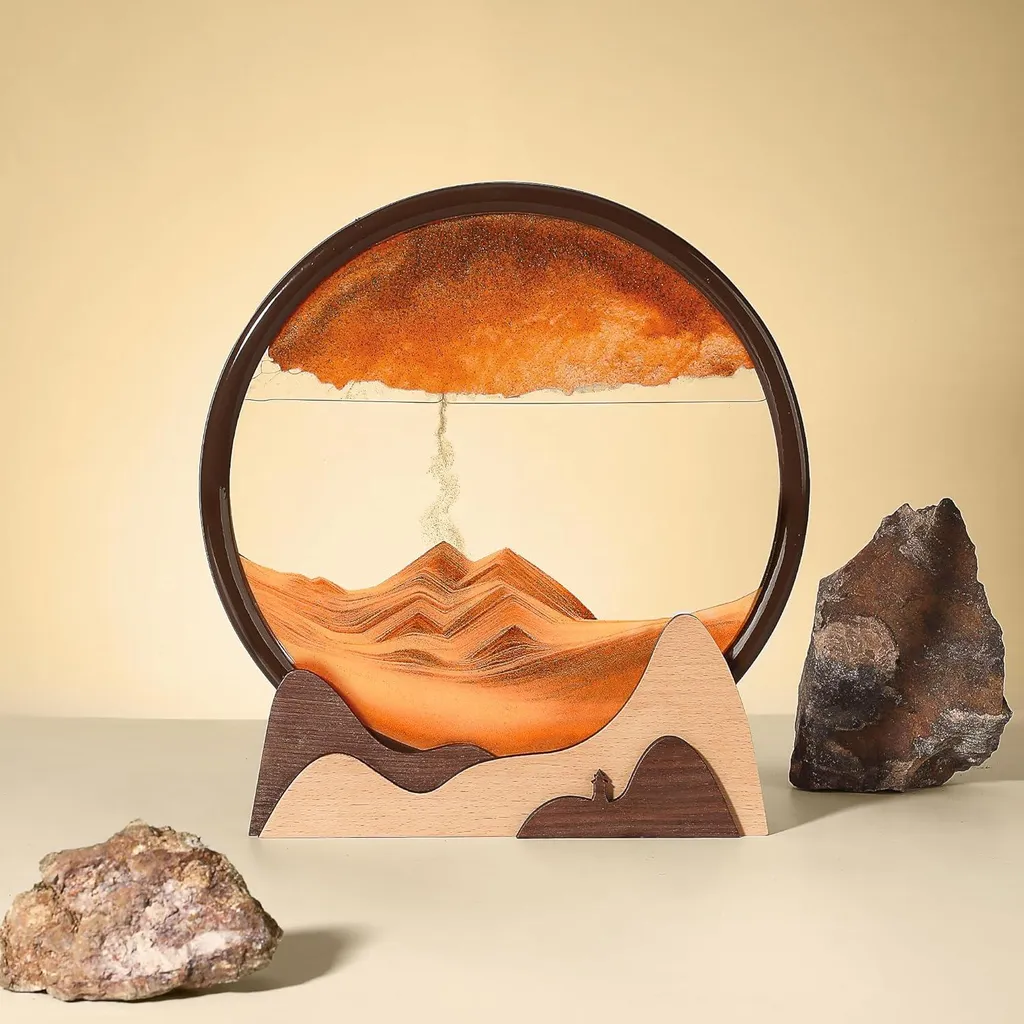 Tableau Sable Mouvant 3D - Solution Déco Originale pour Intérieur Zen