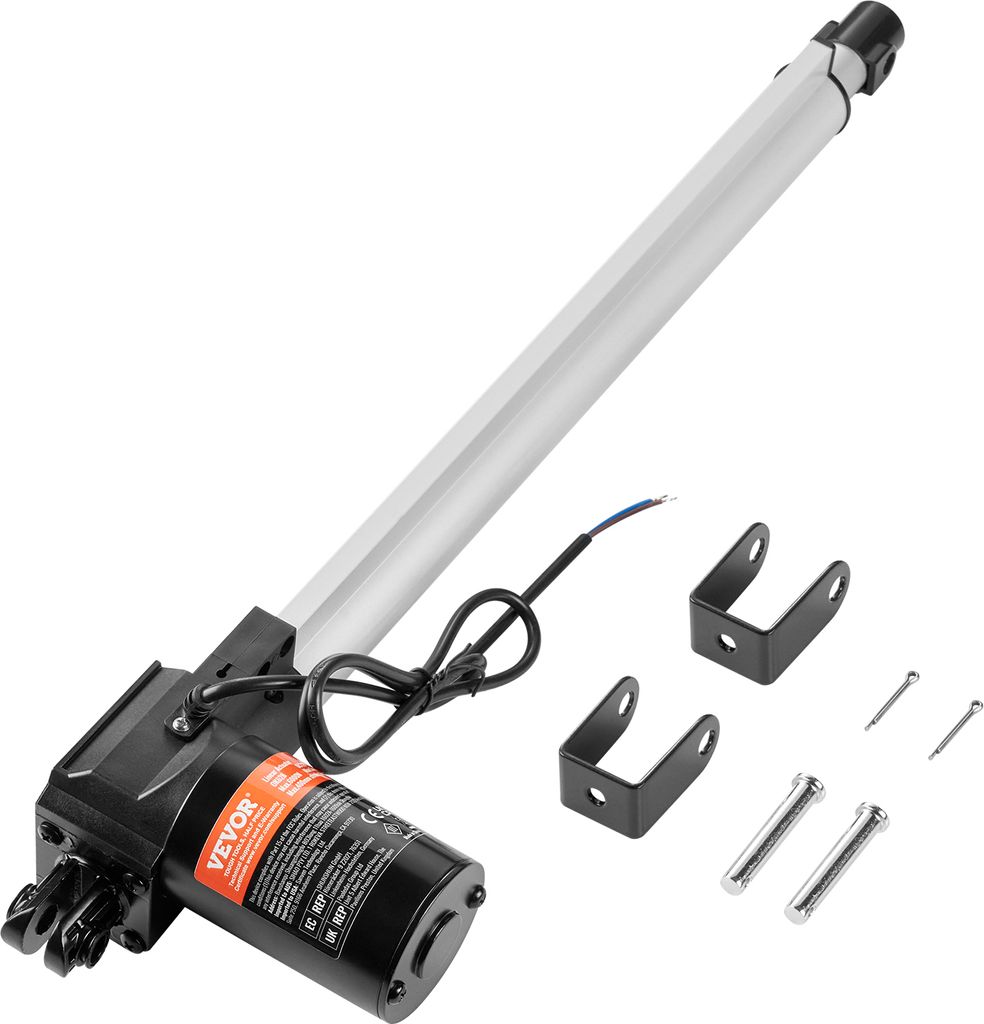 VEVOR 6000N Linear Actuator DC 12V Linearantrieb IP44 Elektrischer Linearmotor 400mm Hublänge Geräuschpegel ≤50dB Elektrische Türöffner 5mm/s...