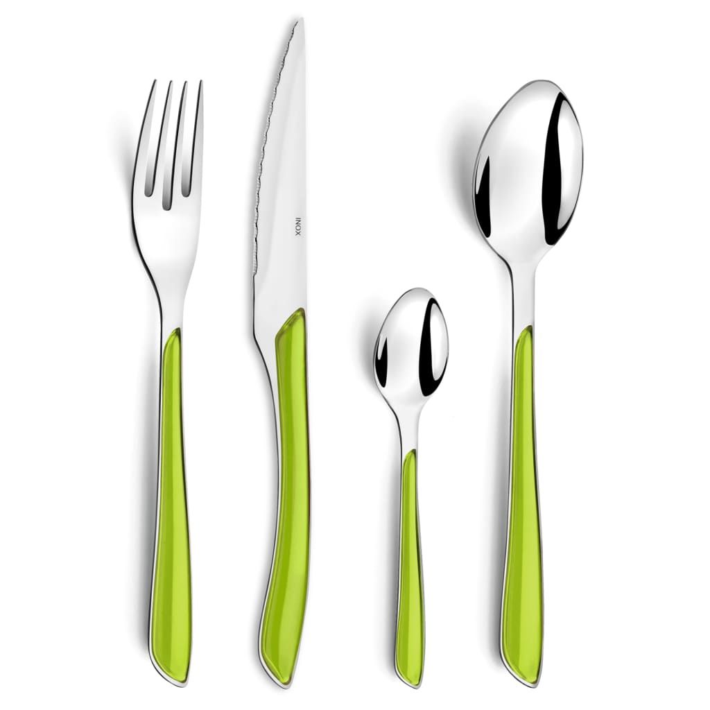 Set di posate Amefa 24 pezzi verde Eclat Immagine del prodotto 