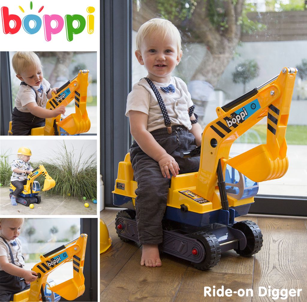 Boppi Kinderbagger Spielzeug Höhe 56cm Gelb Produktbild 6
