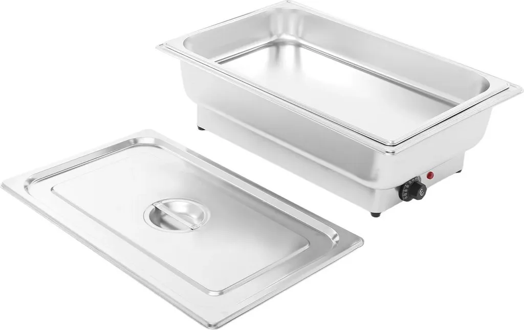 Chauffe-buffet électrique professionnel inox 13,5 l avec couvercle - 4