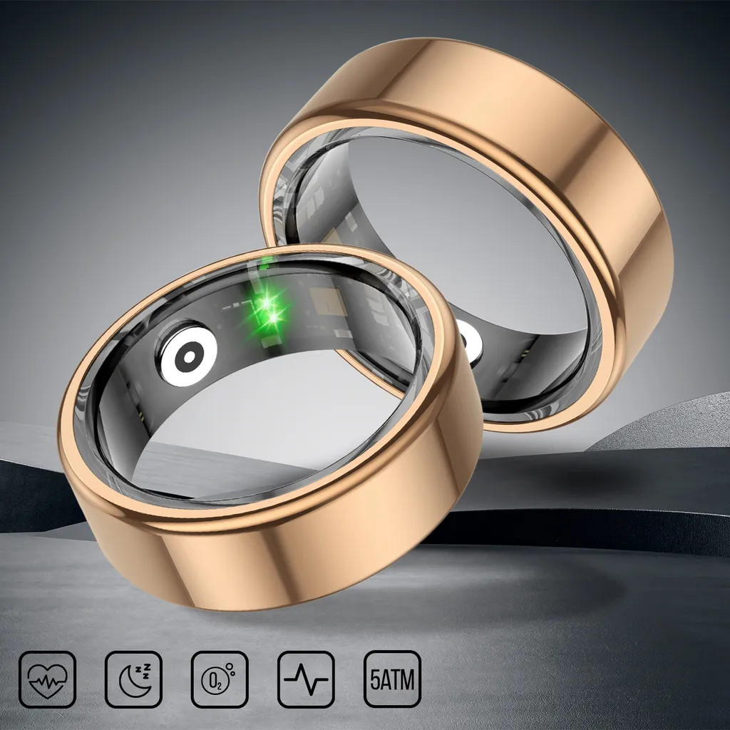 Bague connectée Maxlife MXSR-100 Or Taille 9 : suivez votre santé