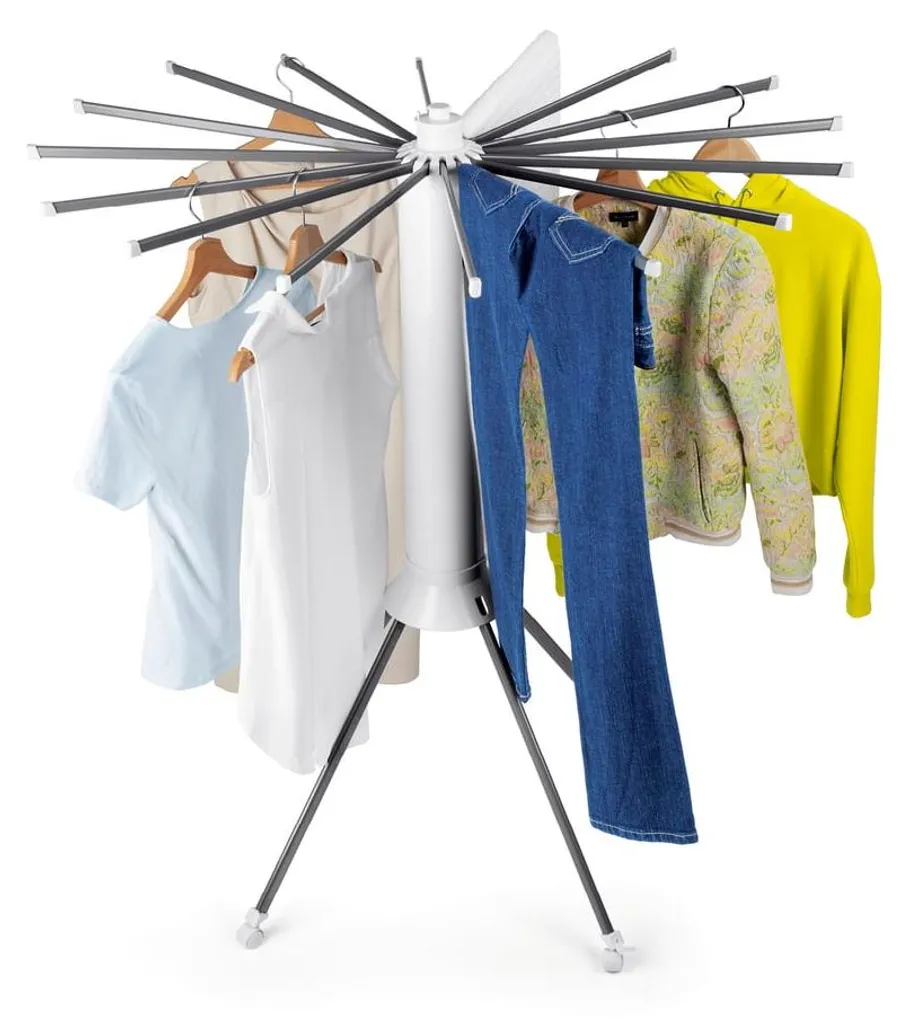 Séchoir à linge EASYmaxx pliable 112 x 125 cm - Fini le linge encombrant