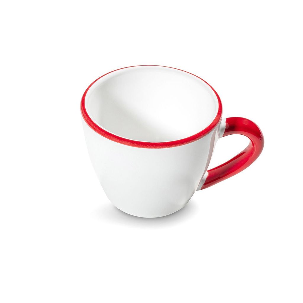 Gmundner Keramik Rubinroter Rand Espresso šálek 0,06 ltr.