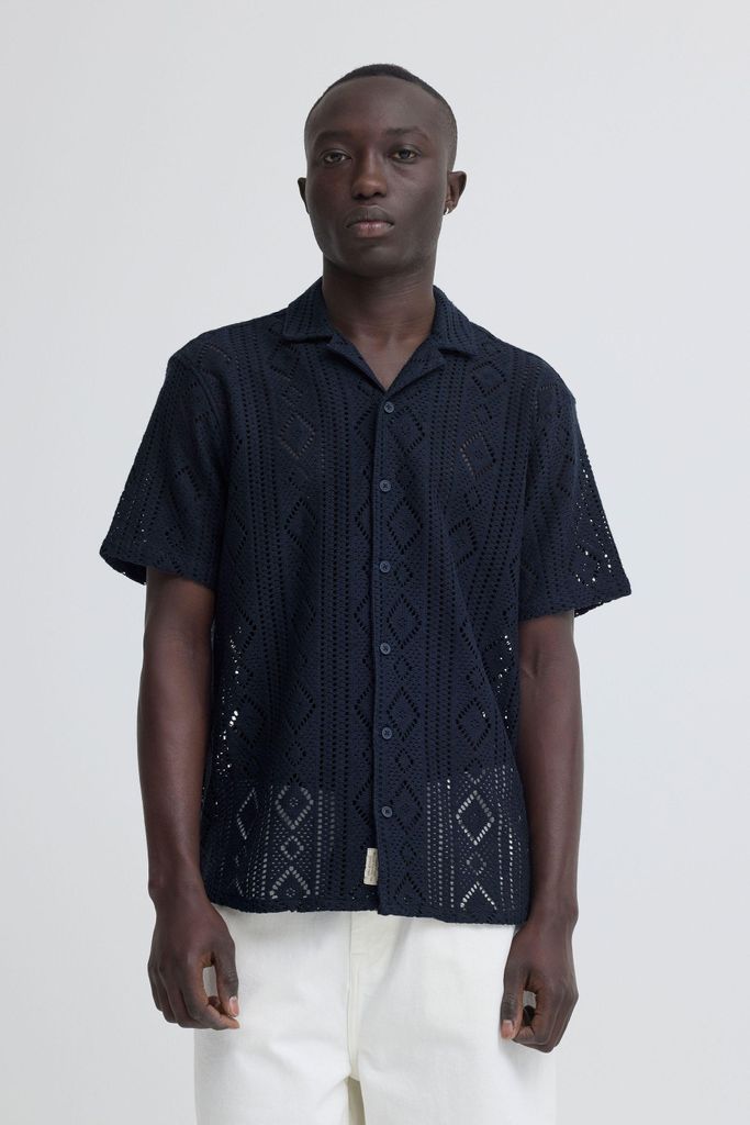 Blend BHAkon Herren Kurzarmhemd Hemd Herrenhemd Regular Fit