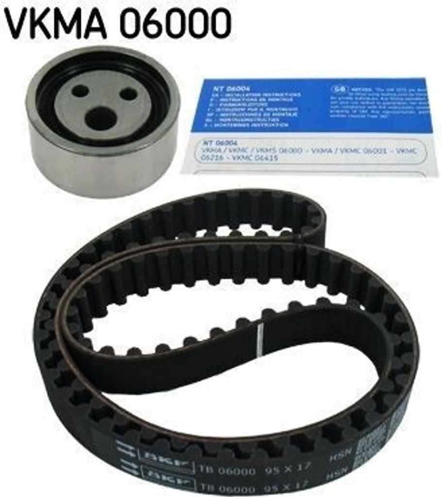 SKF VKMA 06000 Zahnriemensatz OE 1307700QAD kompatibel mit Clio, Megane, Rapid