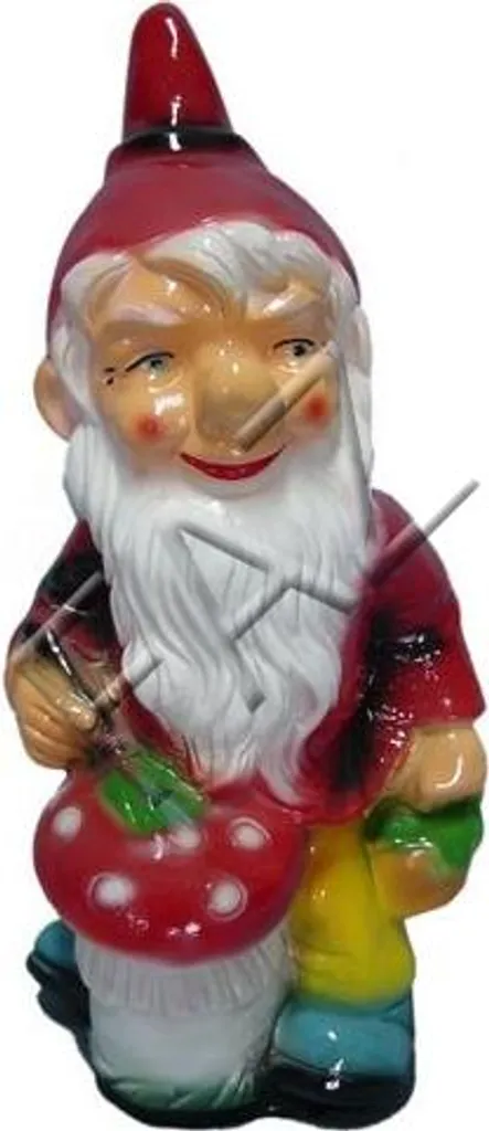 Nain de Jardin Statue Sculpture Décoration Extérieure en Résine 30cm