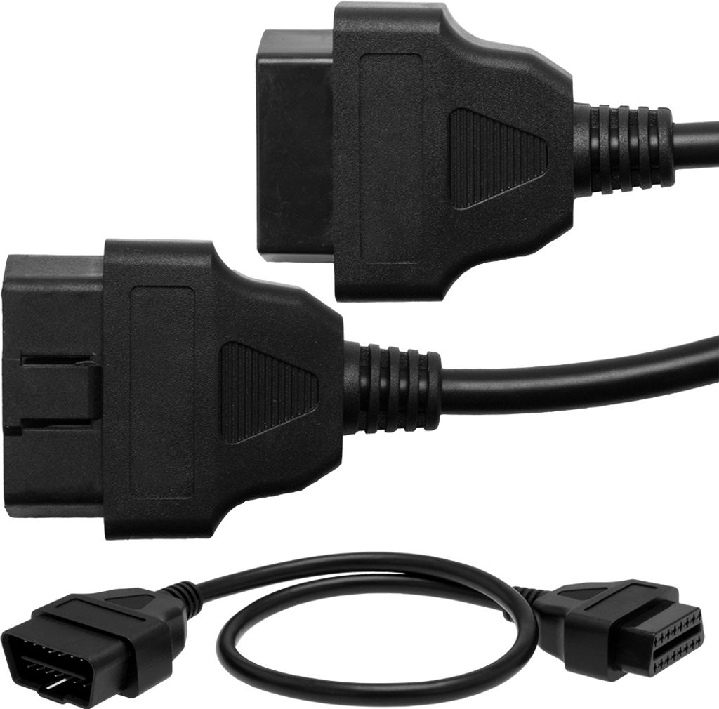 OBD 2 Verlängerung Kabel Stecker auf Buchse 0,5 Meter 16 Produktbild 