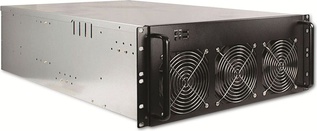 Inter-Tech IPC 4W40 Mining, Server-Gehäuse, (4 Höheneinheiten)