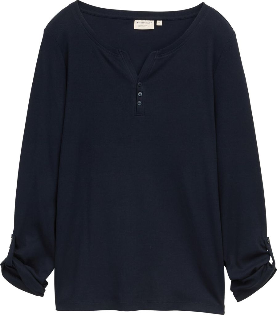 Langarmshirt mit Turn-Up-Funktion