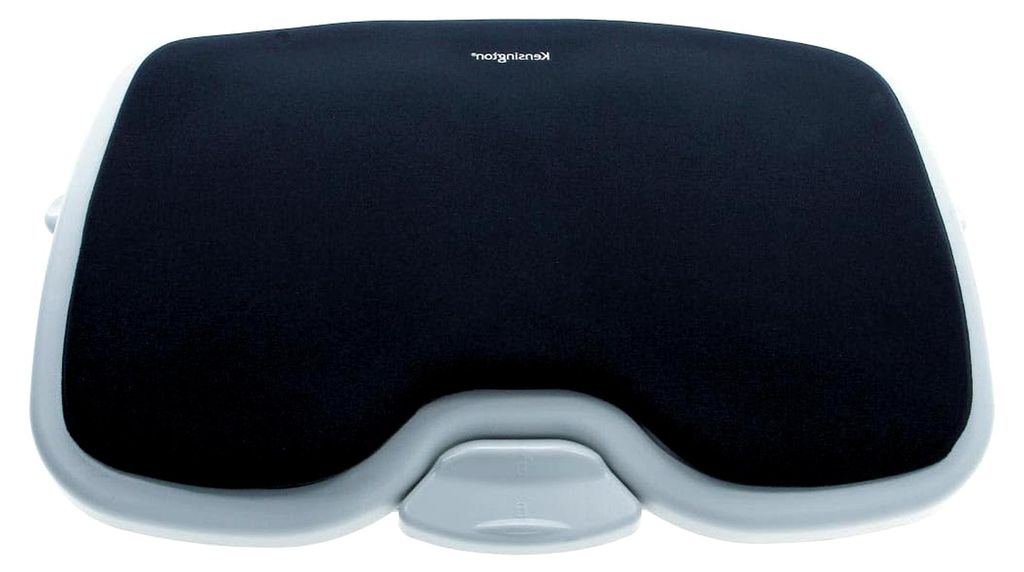 SoleMate Comfort Fußstütze für den Schreibtisch, Memory-Schaumstoff und SmartFit Ergonomisches System, 6-stufige Neigungsverstellung, Grau/Schwarz