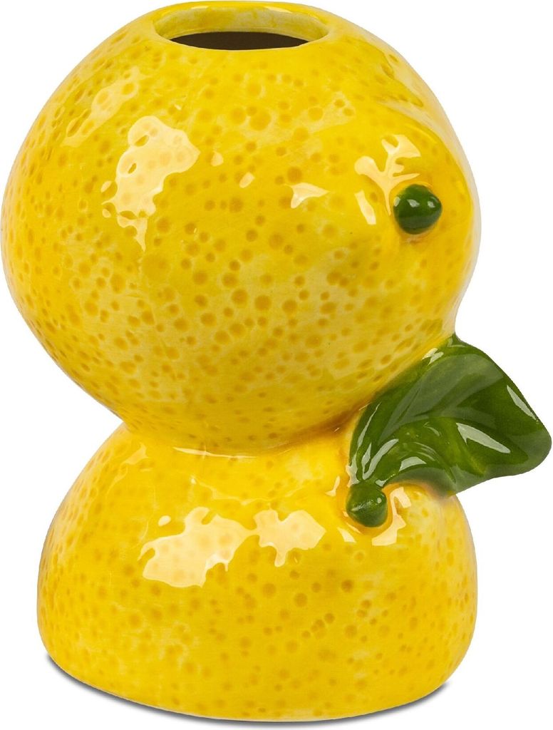 Dekovase OBSTGARTEN Zitronen H. 11cm gelb Keramik Formano S25