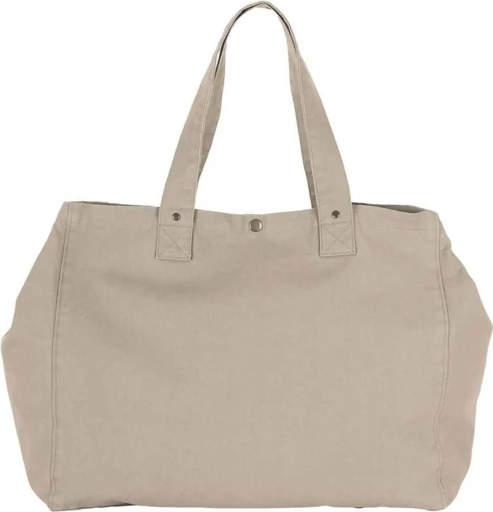 Borsa Mare e Spesa Kimood PC7607 - Cotone Lavato Naturale XL