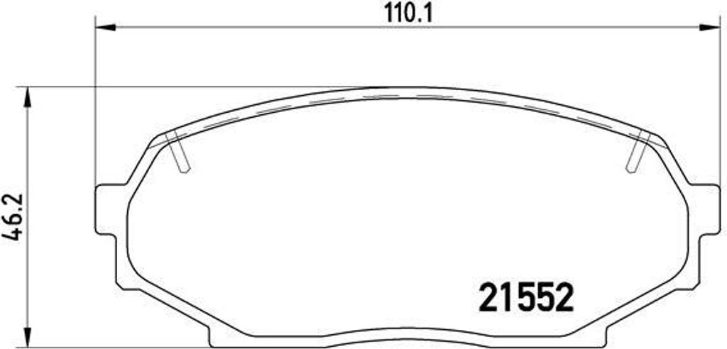 Brembo Bremsbelagsatz, Scheibenbremse Vorderachse P 49 017