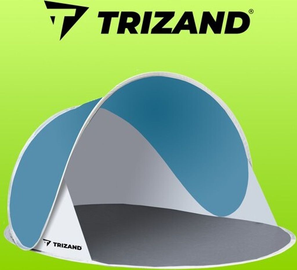 Trizand Plážový stan 145x100x70cm - tyrkys - šedý Obrázek produktu 12