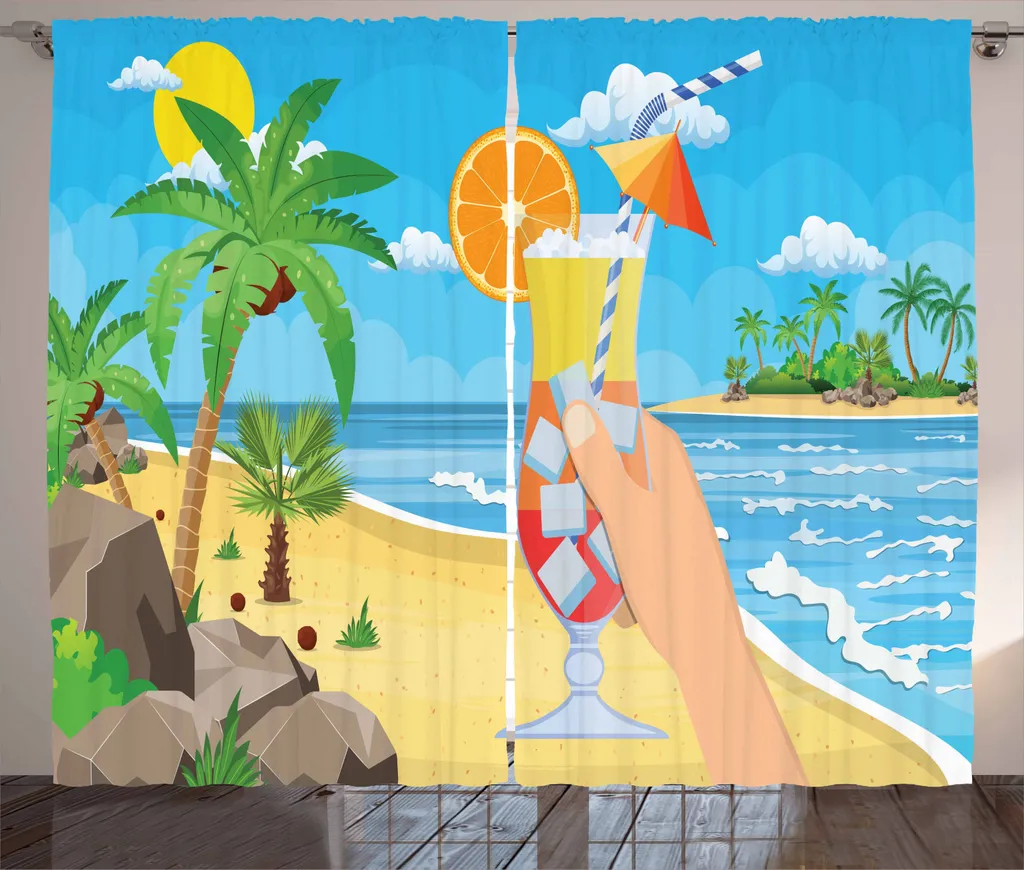 Tenda Universale ABAKUHAUS 280x225cm | Motivo Alcohol & Cocktail