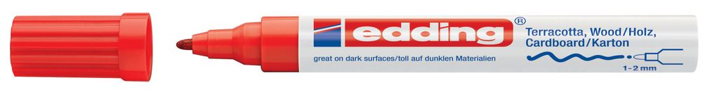 Edding Lackmarker 4040 1-2 mm rot Produktbild 