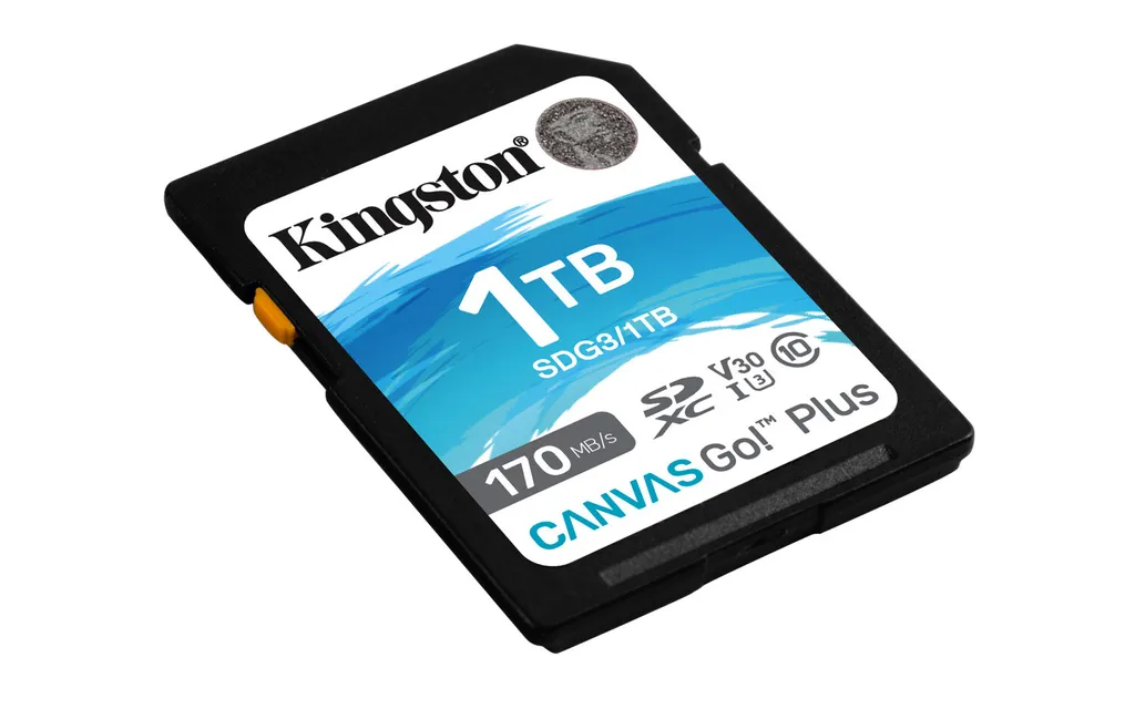 Kingston 1TB SDXC V30 Carte Haute Vitesse 170Mo/s pour Vidéo 4K et RAW